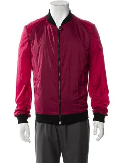 Pre-owned Roberto Cavalli Colorblock Pattern Bomber Jacket In Multi