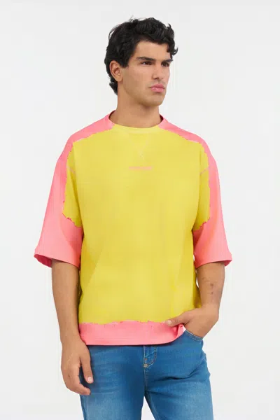 Roberto Cavalli Logo-print Dip-dye T-shirt In Multi