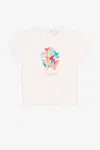 Roberto Cavalli Colour-block Monogram-print T-shirt In White