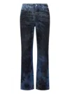 Roberto Cavalli Contrast-faded Jeans In Blue