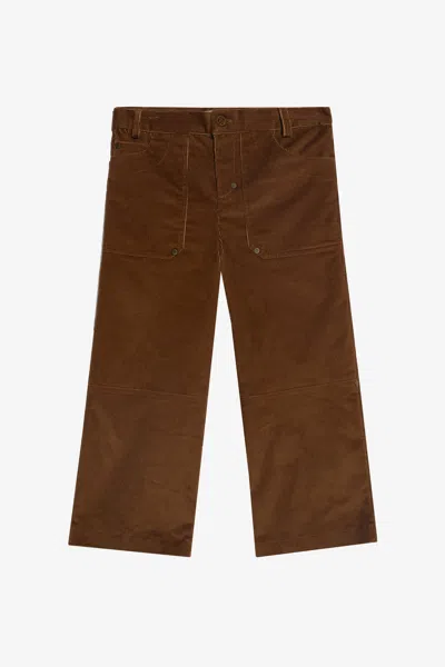 Roberto Cavalli Kids' Cordhose In Brown Rub