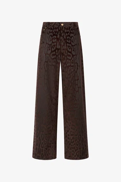 ROBERTO CAVALLI CORDHOSE JAGUAR SKIN