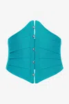 Roberto Cavalli Corset With Hooks In Light Blue