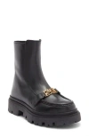 Roberto Cavalli Cortina Lug Platform Boot In Black