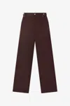 Roberto Cavalli Cotton-blend Pants In Brown