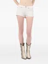 Roberto Cavalli Cotton Denim Shorts In White