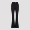 Roberto Cavalli Mirror Snake Monogram Bootcut Jeans In Black