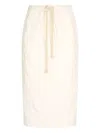 Roberto Cavalli Cotton Pencil Skirt In Neutrals