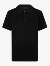 Roberto Cavalli Polo With Snake Scale Embellishment In Schwarz