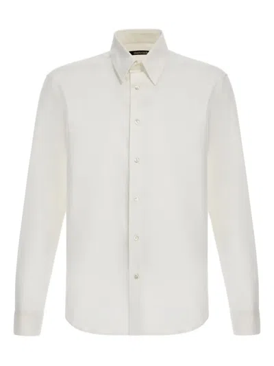 Roberto Cavalli Cotton Shirt In White