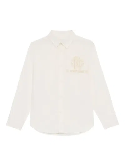Roberto Cavalli Kids' Cotton Shirt In White