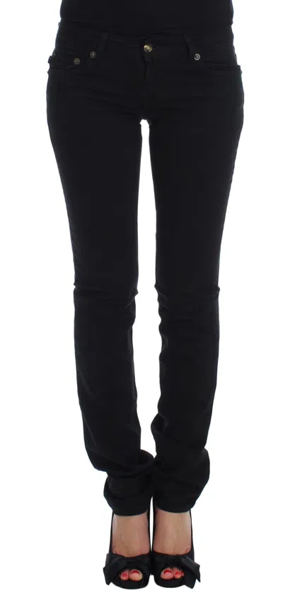 Roberto Cavalli Cotton Stretch Slim Skinny Jeans In Black