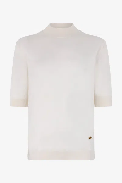 Roberto Cavalli Cotton Sweater In White