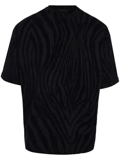 Roberto Cavalli Cotton T-shirt In 05051 Black