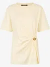 Roberto Cavalli Cotton T-shirt In Neutrals