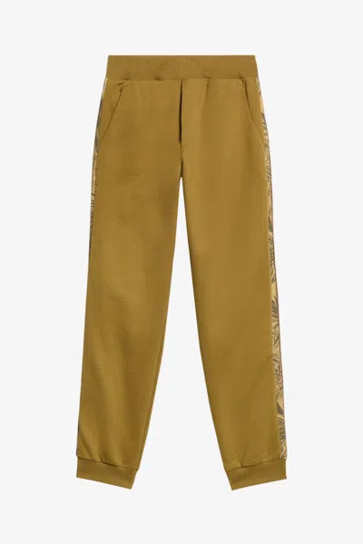 Roberto Cavalli Cotton Trousers In Brown