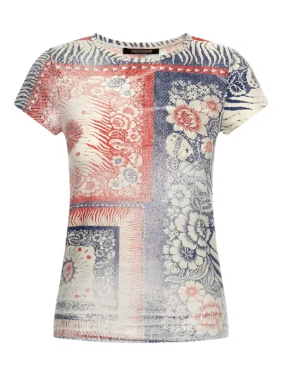 ROBERTO CAVALLI CREW-NECK SHORT-SLEEVE T-SHIRT