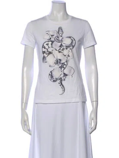Pre-owned Roberto Cavalli Crew Neck Sleeveless Top In White