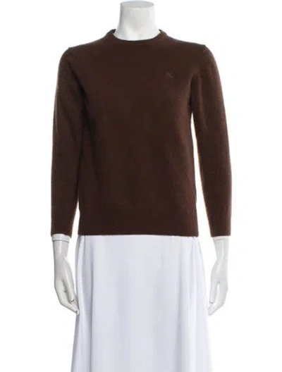 Pre-owned Roberto Cavalli Crew Neck Sweater In Brown