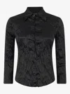 Roberto Cavalli Crinkled-effect Shirt In Schwarz