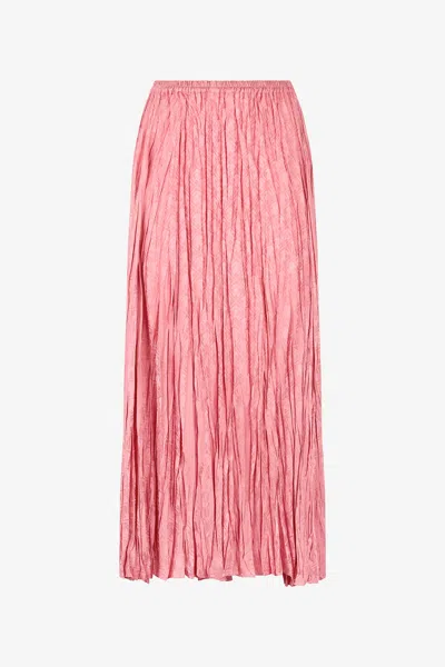 Roberto Cavalli Crinkled Midi Skirt