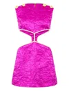 Roberto Cavalli Mini-kleid Mit Cut-out-detail In Pink