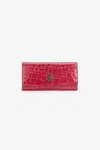 Roberto Cavalli Crocodile-effect Flap Wallet