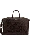 Roberto Cavalli Tasche Mit Kroko-print In Braun