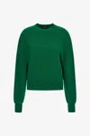 Roberto Cavalli Embroidered Wool Sweater In Green