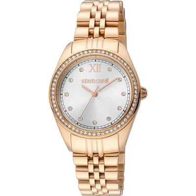 Roberto Cavalli Crystal Bracelet Watch, 31mm In Rose Gold