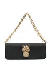 Roberto Cavalli Schultertasche Mit Kristallen In Black