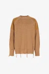 Roberto Cavalli Crystal-embellished Sweater In Light Brown