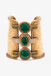 Roberto Cavalli Cuff Bracelet With Malachite Effect