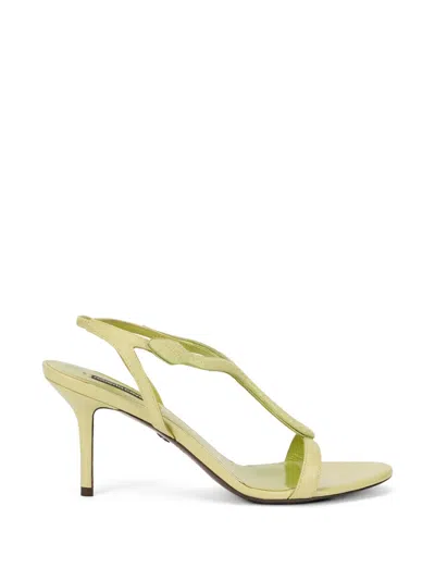 Roberto Cavalli Curve-strap Sandals In Green