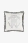 Roberto Cavalli Cushion Crystal Snakes 40x40 In White