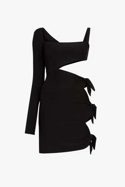 Roberto Cavalli Cut Out-detail Mini Dress In Black