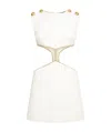 Roberto Cavalli Mini-kleid Mit Wall-print Und Cut-outs In White