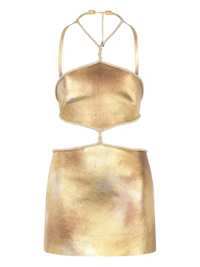 ROBERTO CAVALLI CUT-OUT MINI DRESS