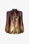Roberto Cavalli Top Mit Rundhalsausschnitt Im Dégradé-stil In Multicolor