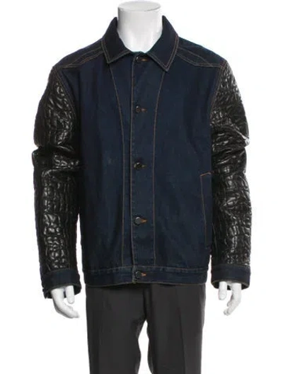 Pre-owned Roberto Cavalli Denim Jacket In Blue