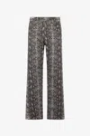 Roberto Cavalli Python Print Denim Jeans In Animal Print
