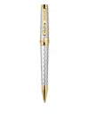 Roberto Cavalli Diamond-pattern Pen In Silver
