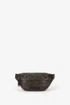 Roberto Cavalli Distressed-effect Brown Belt Bag In Brown