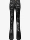 Roberto Cavalli Distressed Flared Jeans In Black