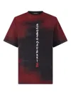 Roberto Cavalli Mottled Effect T-shirt With Dragons And Logo In Black