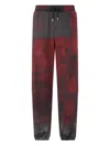 Roberto Cavalli Cotton Pants With Drawstring And Fang In Red