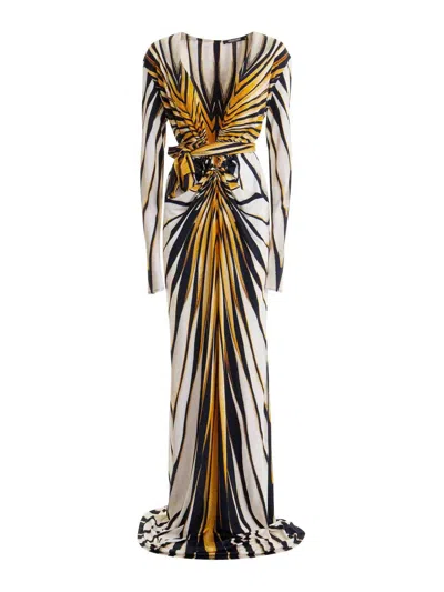 Roberto Cavalli Dress In Multi