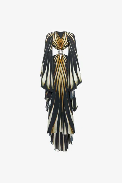 Roberto Cavalli Dress In Gold