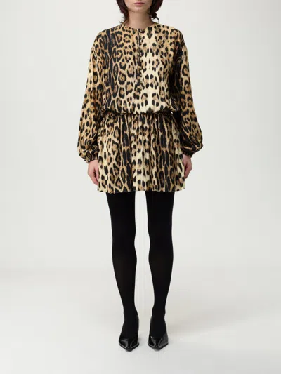 ROBERTO CAVALLI DRESS ROBERTO CAVALLI WOMAN COLOR NATURAL,H22458067