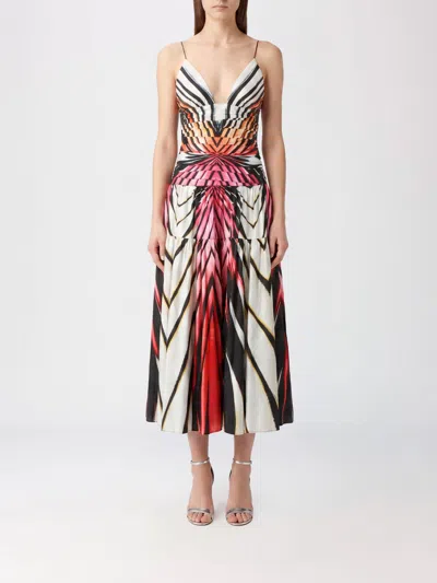 Roberto Cavalli Dress Woman In Animal Print